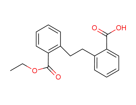 Molecular Structure of 593248-91-0 (Benzoic acid, 2-[2-(2-carboxyphenyl)ethyl]-, 1-ethyl ester)