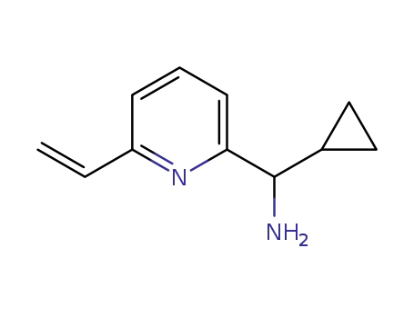 Molecular Structure of 881211-05-8 (cyclopropyl(6-vinylpyridin-2-yl)methanamine)