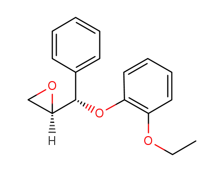 Molecular Structure of 1452772-76-7 ((2R,3S)-3-(2-ethoxyphenoxy)-3-phenylpropene-1,2-epoxide)