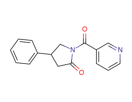 Molecular Structure of 137427-83-9 (1-Nicotinoyl-4-phenyl-2-pyrrolidinone)