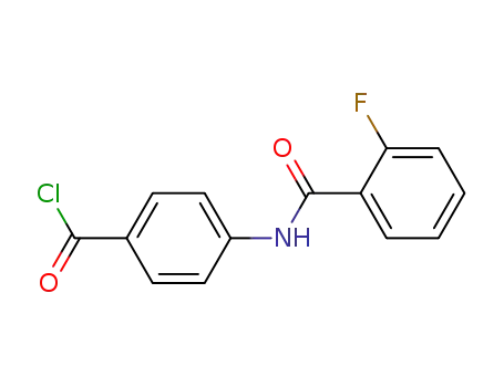 Molecular Structure of 388601-44-3 (Benzoyl chloride, 4-[(2-fluorobenzoyl)amino]-)