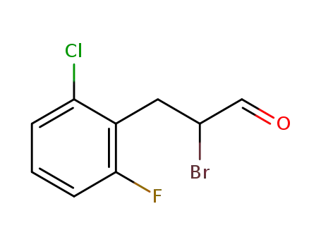 2-bromo-3-(2-chloro-6-fluoro-phenyl)-propionaldehyde