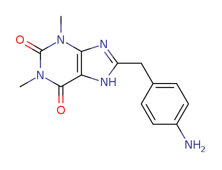 6937-57-1,8-(4-aminobenzyl)-1,3-dimethyl-3,7-dihydro-1H-purine-2,6-dione,