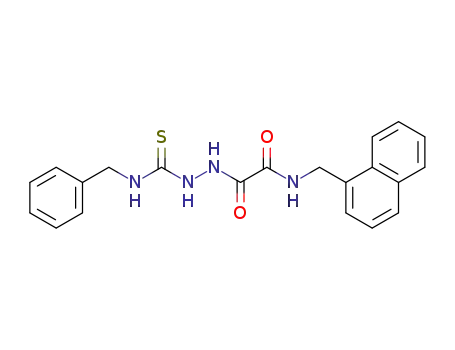 Molecular Structure of 872966-28-4 (1-(naphth-1-ylmethylaminooxalyl)-4-benzyl-thiosemicarbazide)