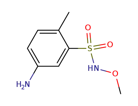 Molecular Structure of 596130-95-9 (Benzenesulfonamide, 5-amino-N-methoxy-2-methyl-)