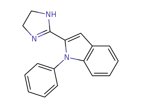 Molecular Structure of 142872-83-1 (1H-Indole,2-(4,5-dihydro-1H-imidazol-2-yl)-1-phenyl-)