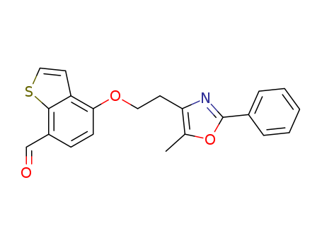 4-[2-(5-METHYL-2-PHENYL-1,3-OXAZOL-4-YL)ETHOXY]-1-BENZOTHIOPHENE-7-CARBALDEHYDE