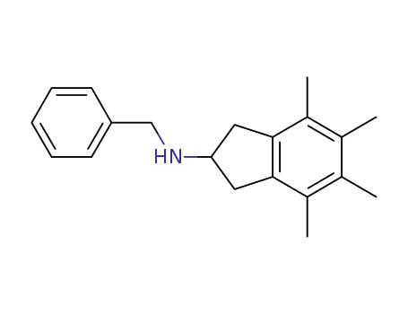 Molecular Structure of 312753-89-2 (benzyl-(4,5,6,7-tetramethyl-indan-2yl)-1-amine)