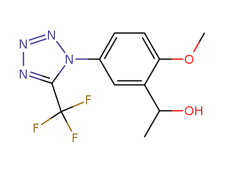 Benzenemethanol,
2-methoxy-a-methyl-5-[5-(trifluoromethyl)-1H-tetrazol-1-yl]-