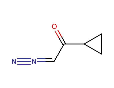 Molecular Structure of 28488-91-7 (Ethanone, 1-cyclopropyl-2-diazo-)