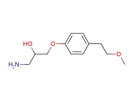 Molecular Structure of 74027-60-4 (1-Amino-3-[4-(2-methoxyethyl)phenoxy]-2-propanol)