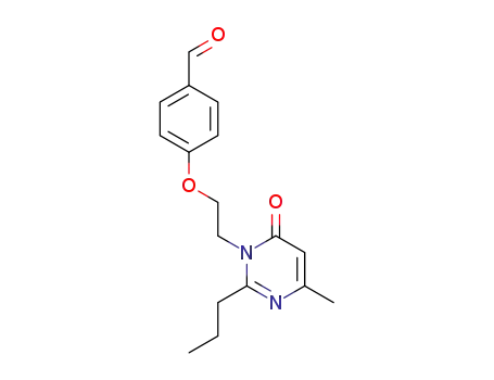 Molecular Structure of 199114-24-4 (4-[2-[4-methyl-2-propyl-6-oxo-1,6-dihydropyrimidin-1-yl]ethoxy]benzaldehyde)