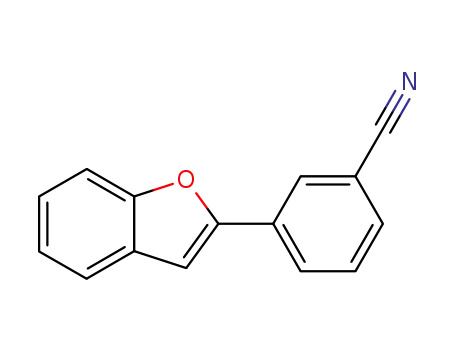 Molecular Structure of 76284-78-1 (Benzonitrile, 3-(2-benzofuranyl)-)