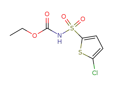 Molecular Structure of 849793-87-9 (Ethyl5-chlorothiophen-2-ylsulphonylcarbamate)