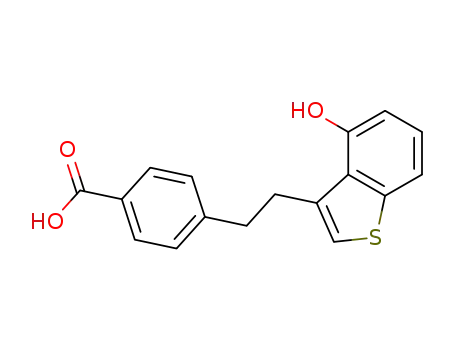 Benzoic acid, 4-[2-(4-hydroxybenzo[b]thien-3-yl)ethyl]-