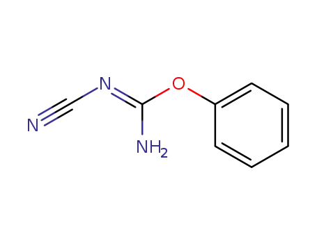 Molecular Structure of 3277-47-2 (Carbamimidic acid, cyano-, phenyl ester)