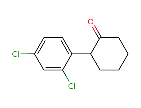 Molecular Structure of 474656-29-6 (Cyclohexanone, 2-(2,4-dichlorophenyl)-)