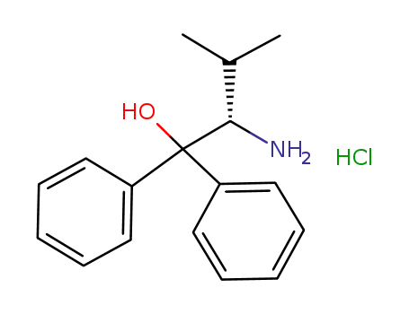 Molecular Structure of 130432-39-2 ((S)- 2-Amino-3-methyl-1,1-diphenyl-1-butanol)