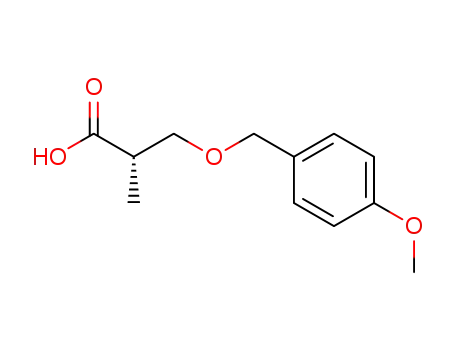 Molecular Structure of 436847-72-2 (Propanoic acid, 3-[(4-methoxyphenyl)methoxy]-2-methyl-, (2S)-)