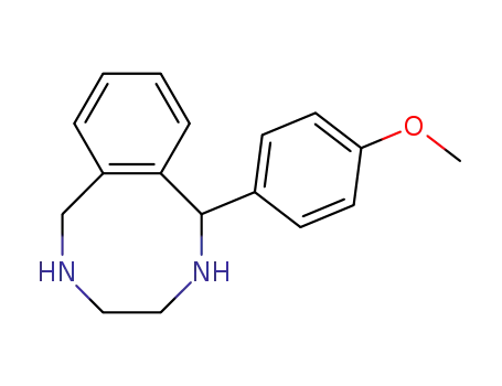 Molecular Structure of 13449-79-1 (2,5-Benzodiazocine, 1,2,3,4,5,6-hexahydro-1-(4-methoxyphenyl)-)