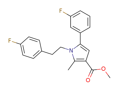 methyl 5-(3-fluorophenyl)-1-[2-(4-fluorophenyl)ethyl]-2-methyl-1H-pyrrole-3-carboxylate