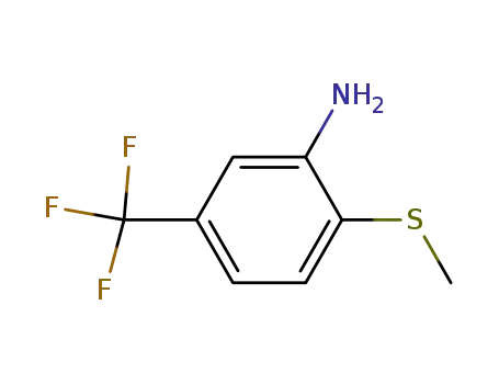 Molecular Structure of 207974-07-0 (3-AMINO-4-(METHYLTHIO)BENZOTRIFLUORIDE)