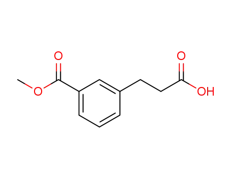 Molecular Structure of 111376-50-2 (3-[3-(Methoxycarbonyl)phenyl]propanoic acid)