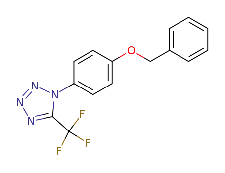 Molecular Structure of 168267-74-1 (1-(4-benzyloxy-phenyl)-5-trifluoromethyl-1H-tetrazole)