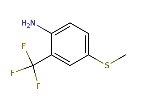 Molecular Structure of 59920-85-3 (2-AMINO-5-(METHYLTHIO)BENZOTRIFLUORIDE)