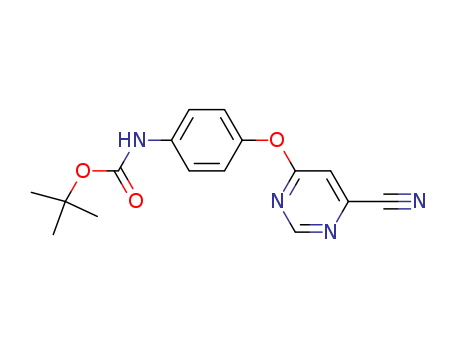 Carbamicacid, N-[4-[(6-cyano-4-pyrimidinyl)oxy]phenyl]-, 1,1-dimethylethyl ester