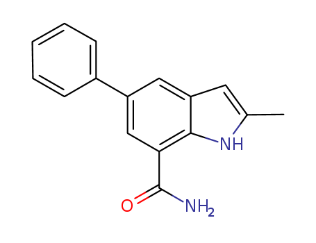 2-Methyl-5-phenyl-1H-indole-7-carboxamide