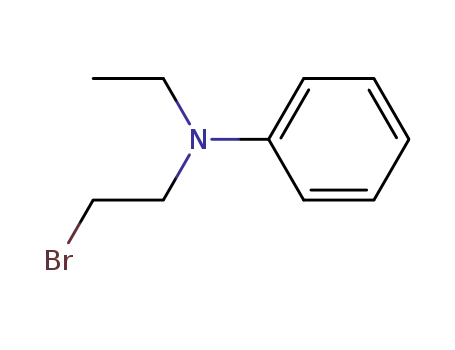 Molecular Structure of 827-50-9 (N-(2-Bromoethyl)-N-ethylaniline)