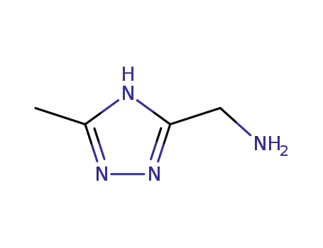 Molecular Structure of 131052-49-8 (3-(Aminomethyl)-5-methyl-4H-1,2,4-triazole)