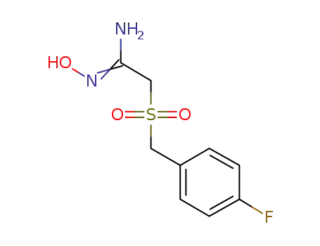 Molecular Structure of 175276-85-4 (2-(4-FLUOROBENZYLSULFONYL)ACETAMIDOXIME)