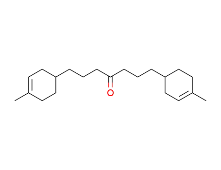 Molecular Structure of 62221-51-6 (4-Heptanone, 1,7-bis(4-methyl-3-cyclohexen-1-yl)-)