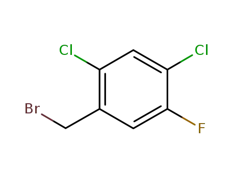 Molecular Structure of 261763-27-3 (2,4-DICHLORO-5-FLUOROBENZYL BROMIDE)