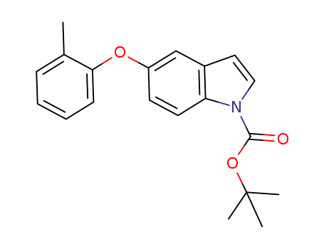 Molecular Structure of 1007893-41-5 (1H-Indole-1-carboxylic acid, 5-(2-methylphenoxy)-, 1,1-dimethylethyl ester)