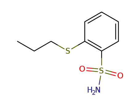 Molecular Structure of 79792-97-5 (o-(propylthio)benzenesulphonamide)