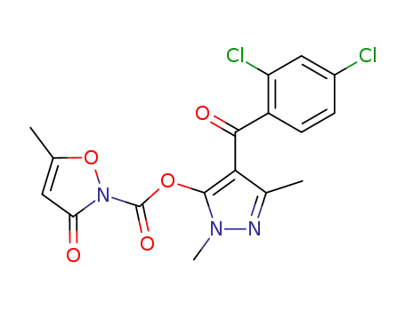 2(3H)-Isoxazolecarboxylic acid, 5-methyl-3-oxo-,
4-(2,4-dichlorobenzoyl)-1,3-dimethyl-1H-pyrazol-5-yl ester