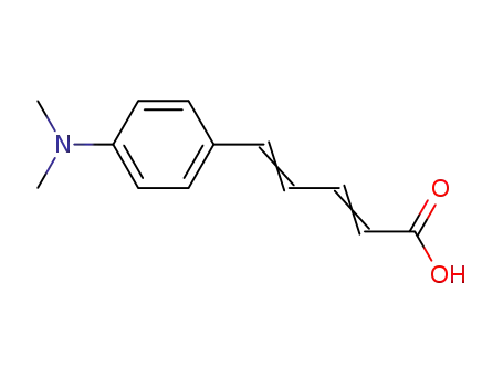 Molecular Structure of 31235-99-1 (2,4-Pentadienoic acid, 5-[4-(dimethylamino)phenyl]-)