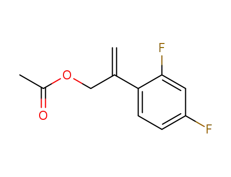 Molecular Structure of 149809-34-7 (1-2-(2,4-difluorophenyl)-2-propenol acetate)