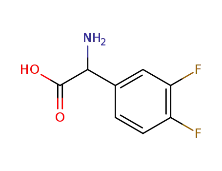 Molecular Structure of 225641-94-1 (3,4-Difluorophenylglycine)