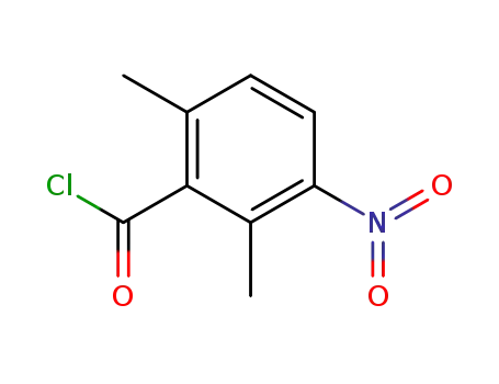 Molecular Structure of 6307-78-4 (2,6-dimethyl-3-nitrobenzoyl chloride)