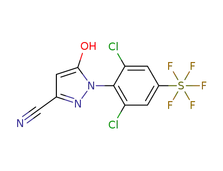 1-[2,6-dichloro-4-pentafluorosulfanyl-phenyl]-5-hydroxy-1H-pyrazole-3-carbonitrile