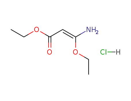 Molecular Structure of 34570-16-6 (ETHYL 3-AMINO-3-ETHOXYACRYLATE HYDROCHLORIDE)