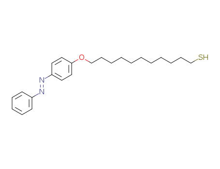 Molecular Structure of 167110-88-5 (1-Undecanethiol, 11-[4-[(1E)-phenylazo]phenoxy]-)
