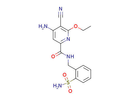 2-Pyridinecarboxamide, 4-amino-N-[[2-(aminosulfonyl)phenyl]methyl]-5-cyano-6-ethoxy-
