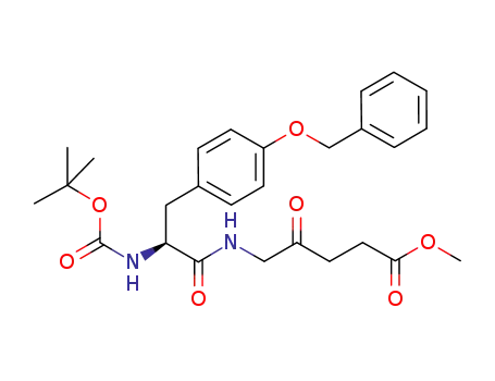 Molecular Structure of 1166835-65-9 (N-(N(α)-tert-butoxycarbonyl-O-(benzyl)-L-tyrosyl)-5-aminolaevulinic acid methyl ester)