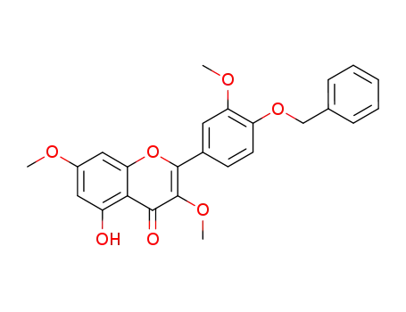 Molecular Structure of 77813-31-1 (4H-1-Benzopyran-4-one,
5-hydroxy-3,7-dimethoxy-2-[3-methoxy-4-(phenylmethoxy)phenyl]-)