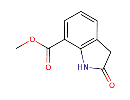 Molecular Structure of 380427-39-4 (METHYL OXINDOLE-7-CARBOXYLATE)